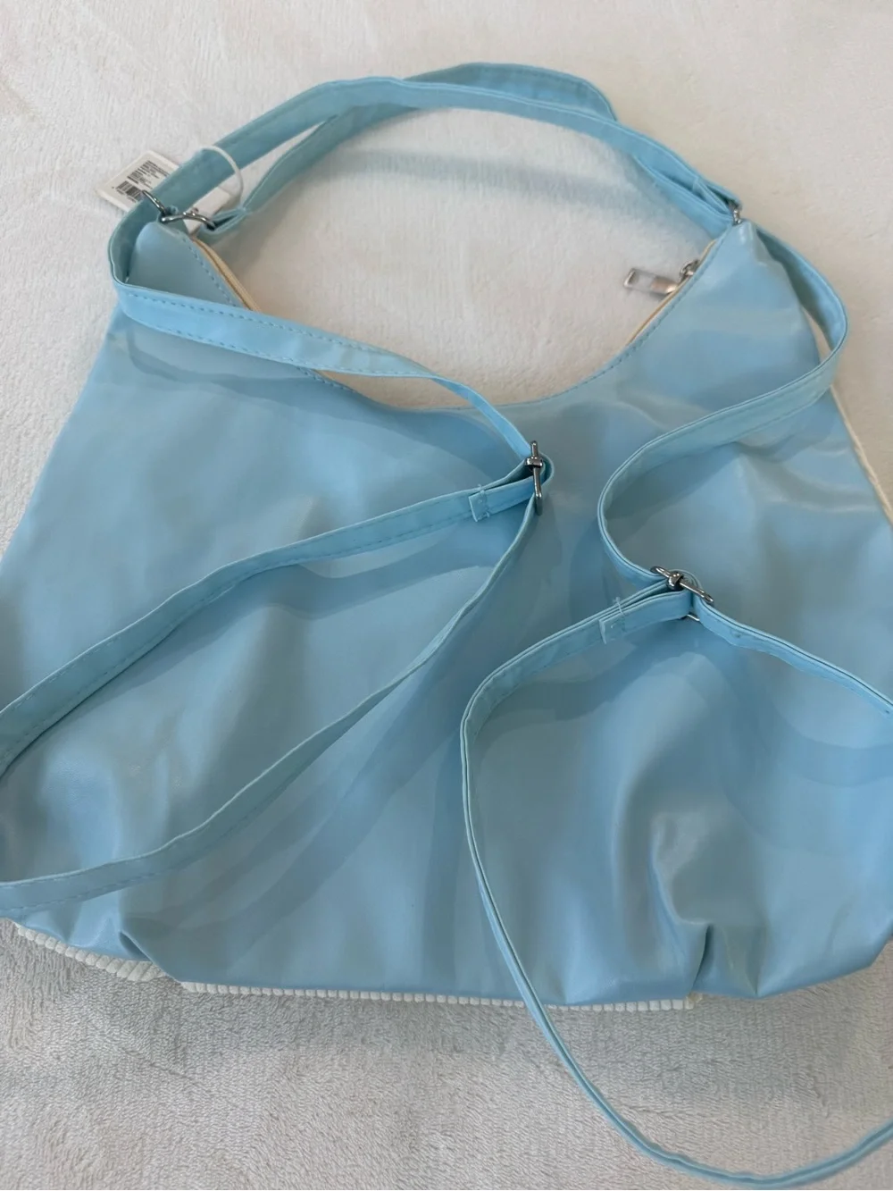 Miniso Dachshund Corduroy Hand Bag Purse Backpack “Happy Summer” NEW